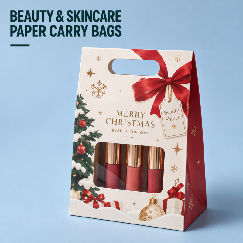 custom cosmetic paper bags