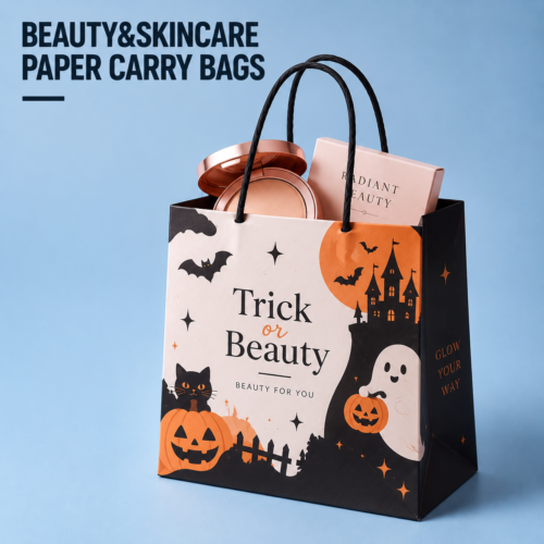 custom printed cosmetic paper bags