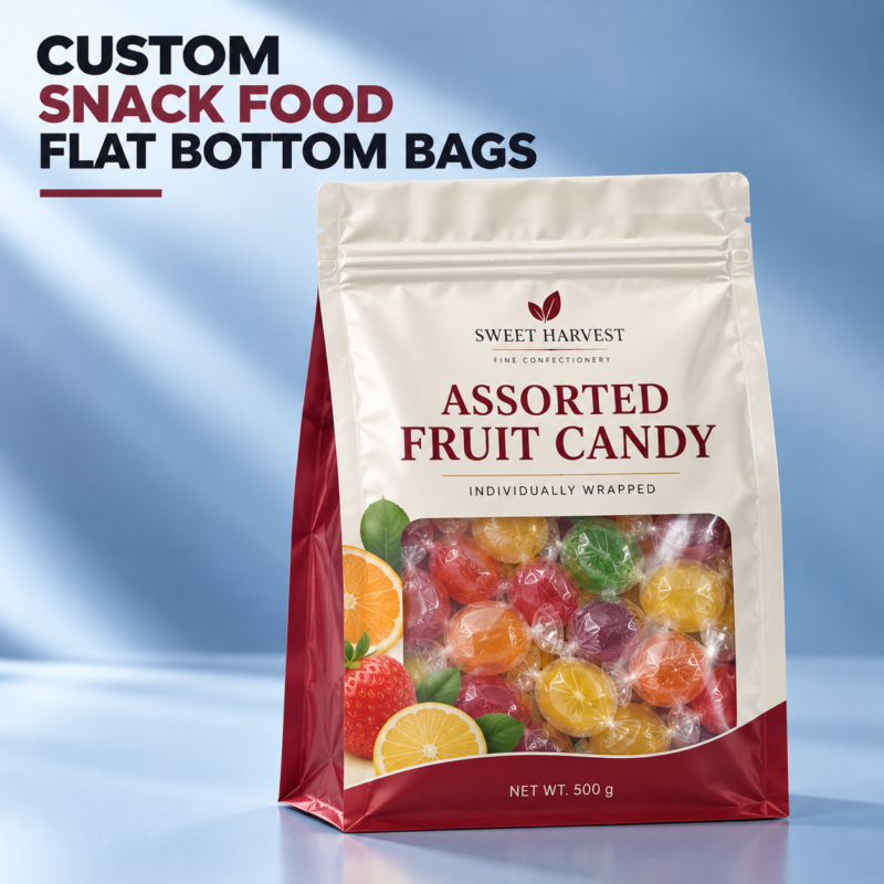 Custom Flat Bottom Bags