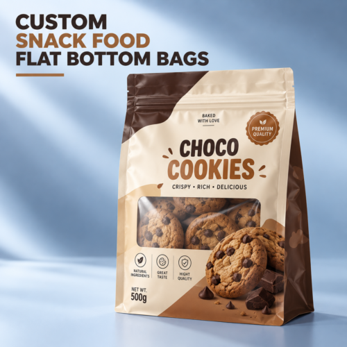 Custom Flat Bottom Bags-略缩图2 Printed Flat Bottom Pouch for Mixed Gummy Snacks