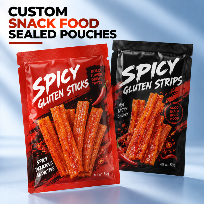 Custom Flat Snack Pouches