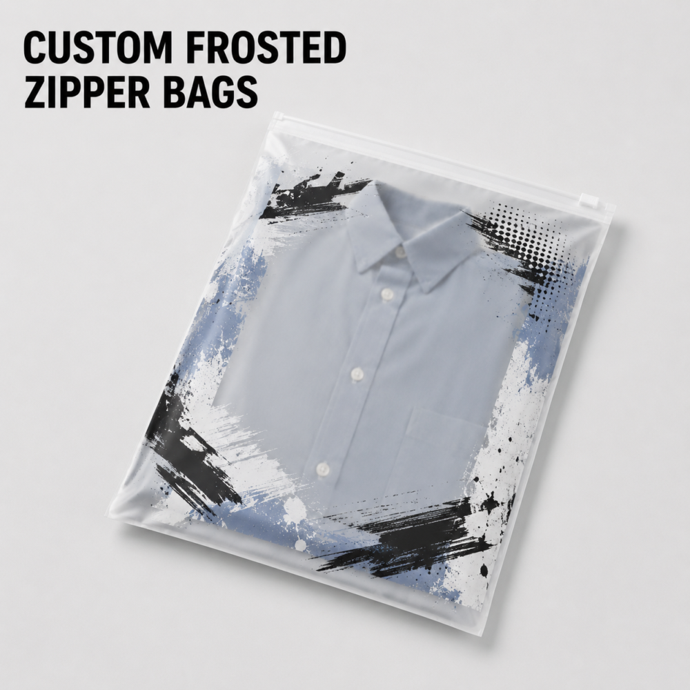 custom printed zipper packaging bags