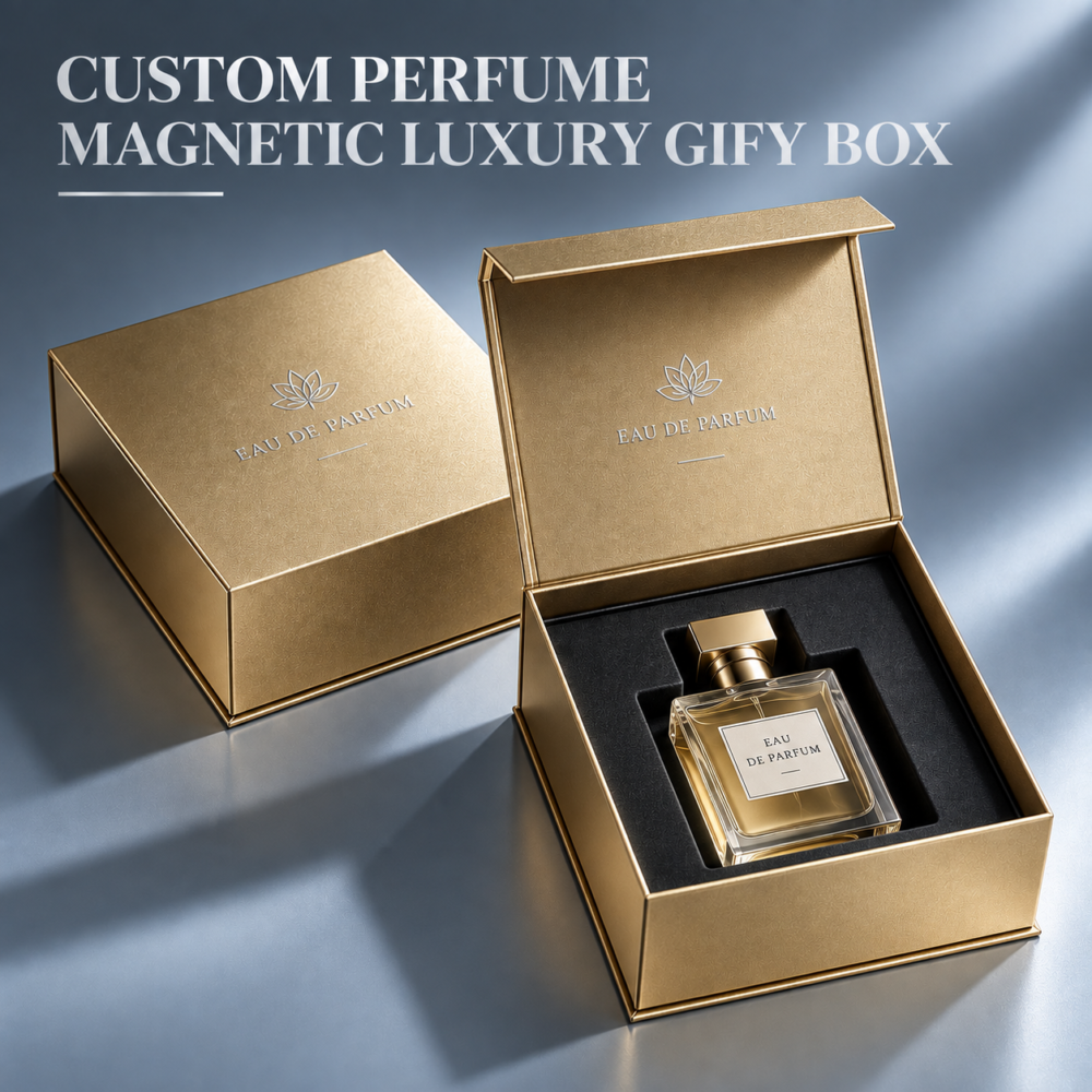 custom perfume gift set boxes with magnetic closure