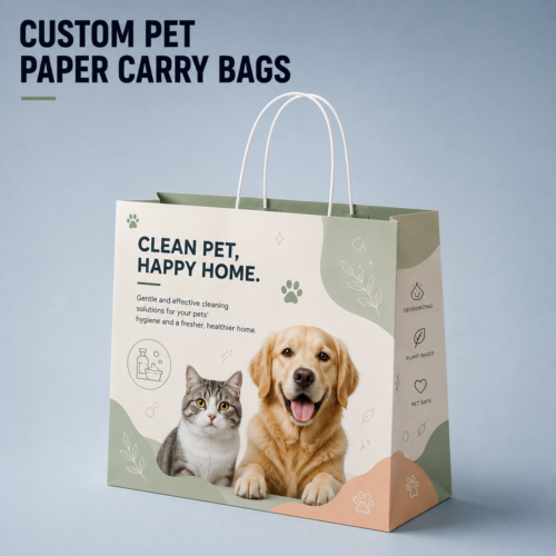 custom printed paper bags with rope handles