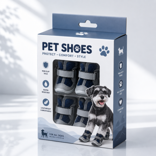 Custom Pet Shoe Packaging Boxes - Custom Printed Pet Footwear Packaging