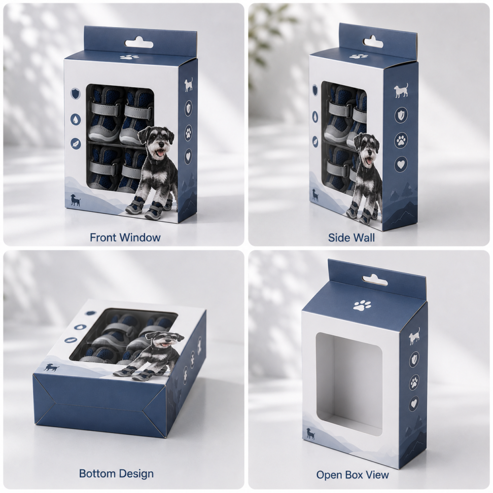 Custom Printed Pet Shoe Boxes - Pet Footwear Packaging Boxes