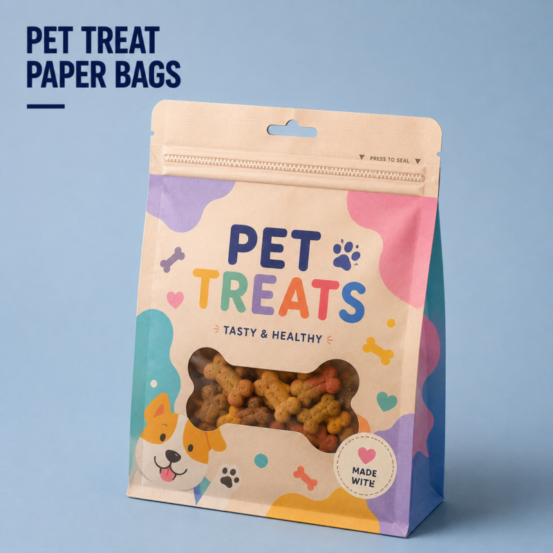 Custom Pet Treat Stand Up Pouches-主图 custom pet treat stand up pouches