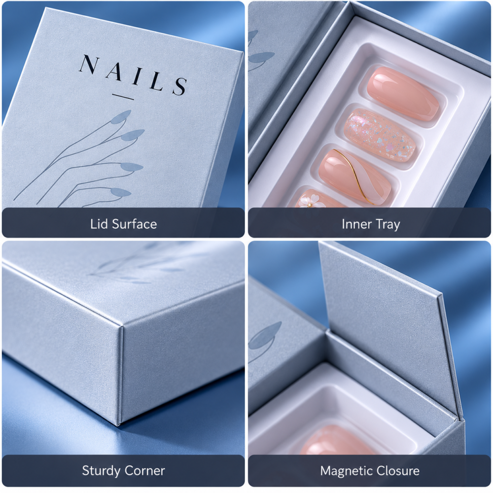Custom Press On Nail Boxes-略缩图1 custom press on nail boxes with custom insert
