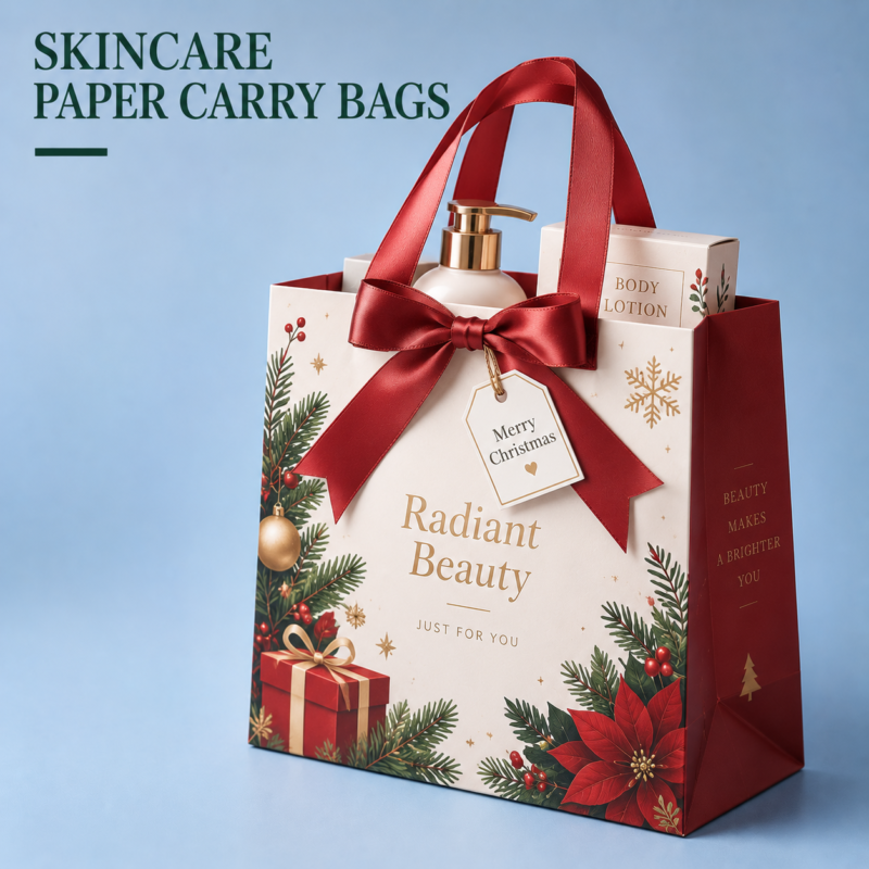 custom skincare paper bags