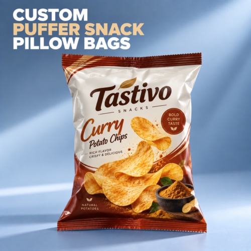 Custom Snack Pillow Bags-略缩图2 Printed Snack Pillow Pouch for Popcorn