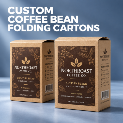 Kraft Coffee Bean Folding Cartons