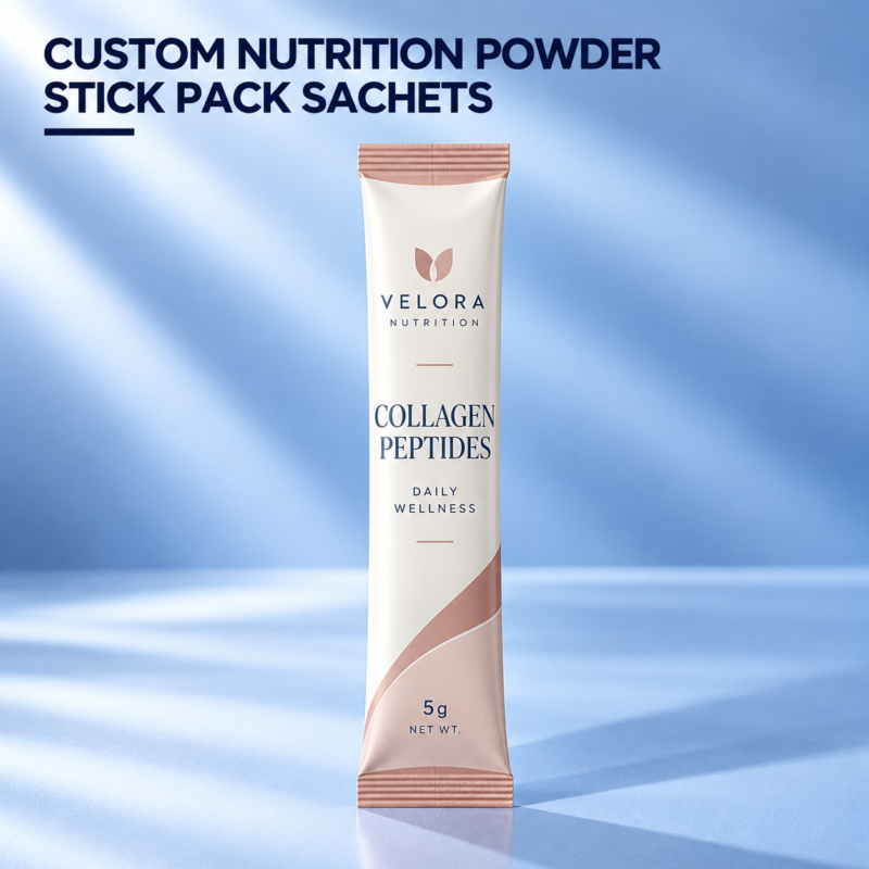 Custom Powder Stick Pack Sachets